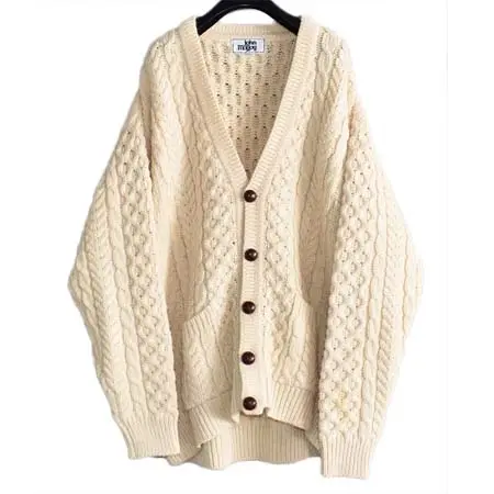 John Molloy(ジョンモロイ) John Molloy/ジョン・モロイ アランニット カーディガン アイルランド製