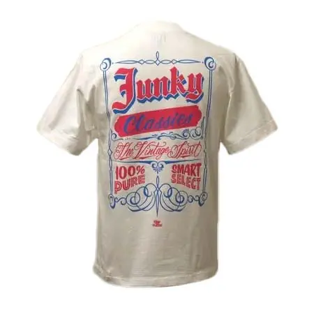 JUNKY CLASSICS(ジャンキークラシックス) CLASSICS Original Tee by KEN THE FLATTOP（WHITE）～２０２３～