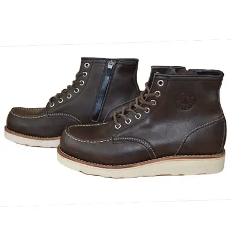 J&WDAWSON(ジェイアンドダブルドーソン) MOC BOOTS ダークブラウン 26.5cm ジェイアンドダブリュー ドーソン モックブーツ ビブラムソール ホーウィン レザー　Uチップ