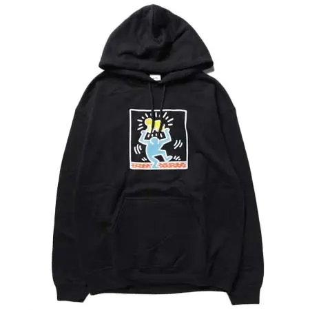 Keith Haring(キースヘリング) アートプリント プルオーバー スエットパーカー