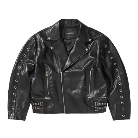 LIBERE(リベーレ) WIDE LEATHER RIDER JACKET / BLACK