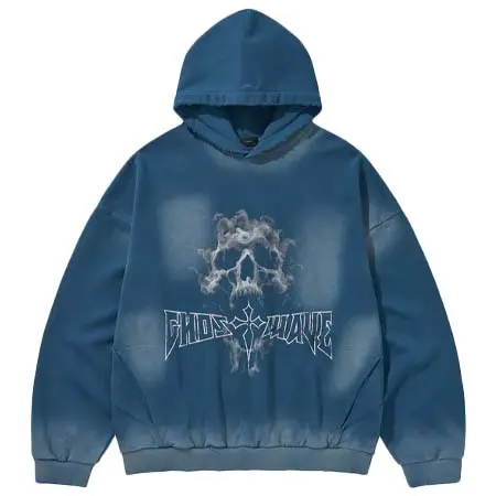 LIBERE(リベーレ) GHOST REPLICATION HOODIE2 / BLUE