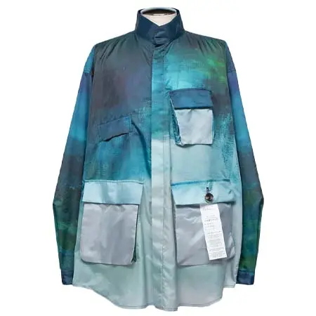 licht bestreben(リヒトベシュトレーベン) LB25SS-SH07-LSC | オリジナルグラフィック M-65モチーフシャツジャケット | COLD LANDSCAPE