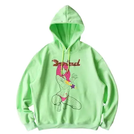 MAISON EMERALD(メゾンエメラルド) NUDE WOMENS HOODIE GREEN パーカー