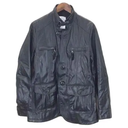 MALE&Co.(メールアンドコー) ジップアップレザーテーラードジャケット