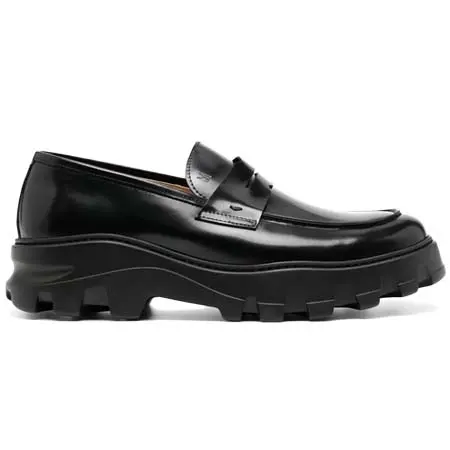 MORESCHI(モレスキー) レザー ペニーローファー