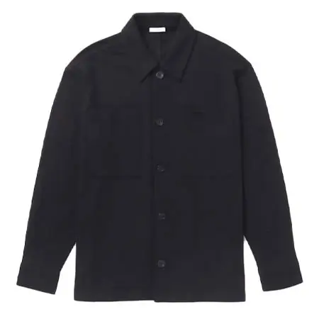 nomiamo(ノミアモ) ミルドウールジャージー CPOジャケット ネイビー