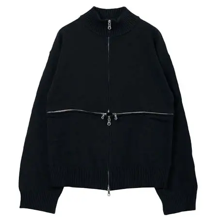 NOT CONVENTIONAL(ノットコンベンショナル) cross zip separate knit