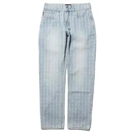 Pleasures(プレジャーズ) IMPACT PINSTRIPE DENIM ストレートデニムパンツ