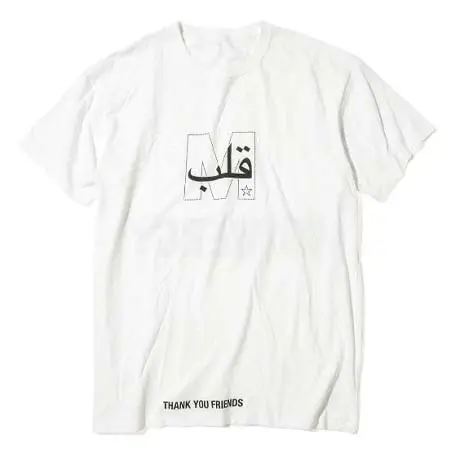 QALB(カルブ) M×QALB crew neck t-shirts