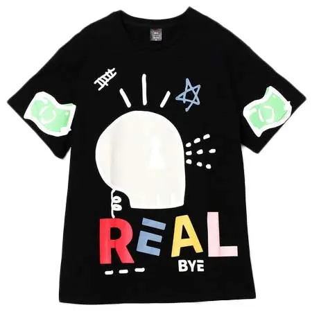 REAL BUY(リアルバイ) REAL BUY / REAL SKULL プリントTシャツ
