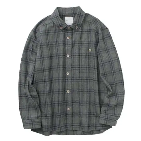 Re made in tokyo japan(アールイーメイドイントーキョージャパン) クラフトウール チェック CPO ボタンダウンシャツ