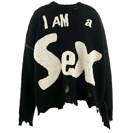 SAINT MICHAEL(セイントマイケル) SP_CREW KNT / I AM A / BLACK