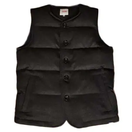 San Francisco(サンフランシスコ) WOOL NO COLLAR DOWN VEST