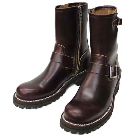 SLOW WEAR LION(スローウェアライオン) SWL[8595H]クロムエクセルレザーエンジニアブーツ ビブラムソール#100　BURGUNDY