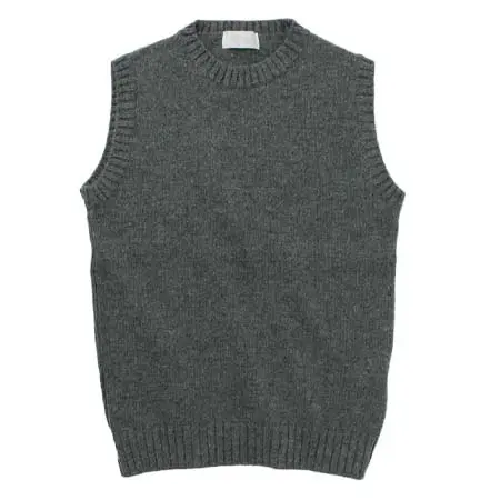 soglia(ソリア) ランドノア ブリティッシュウール クルーネックニットベスト