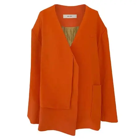 SOLOV(ソロヴ) BOXY NO COLLAR JACKET