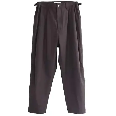 SOUMO(ソウモ) ADJUSTABLE TROUSERS (CHARCOAL BLACK)