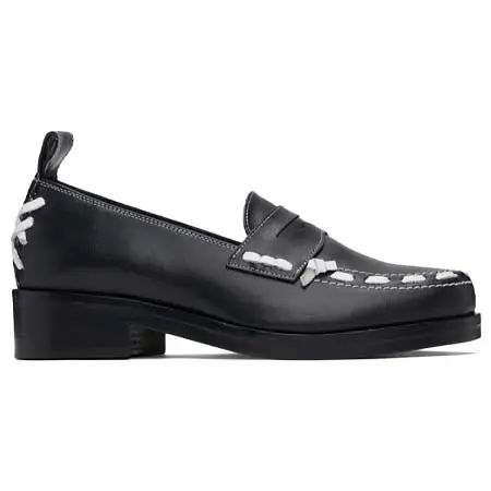 STEFAN COOKE(ステファンクック) ブラック レザー ローファー