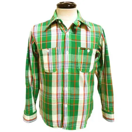 STORMY BLUE(ストーミーブルー) ヘビーネルチェックワークシャツ