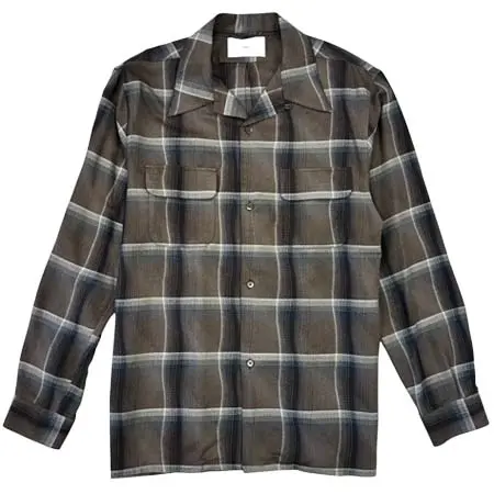 SUGARHILL(シュガーヒル) OMBRE PLAID POEN COLLAR SHIRTS