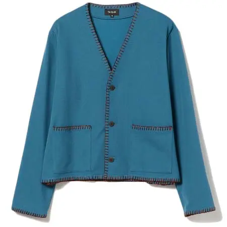 TA CA Si(タキャシ) ブランケットステッチ カーディガン