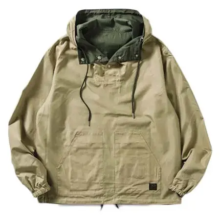 TAION(タイオン) ノンダウン ミリタリー リバーシブル アノラックパーカー