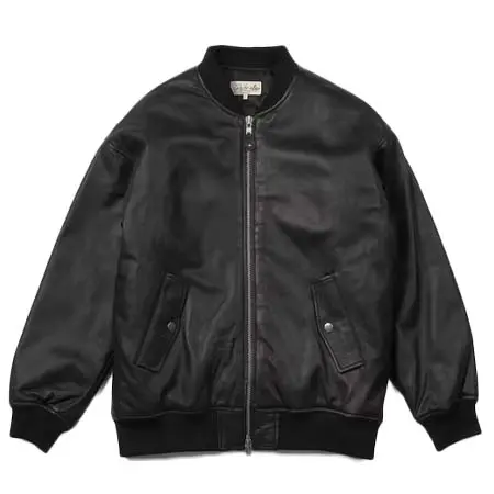 The DUFFER of St.GEORGE(ザダファーオブセントジョージ) ラムレザー 中綿MA-1ジャケット