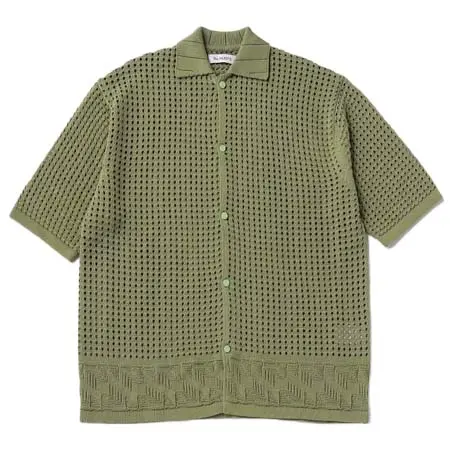 THE NERDYS(ザナーディーズ) オープン ニット シャツ