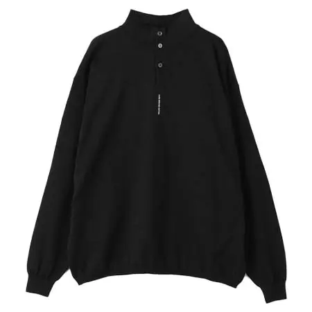 THE NERDYS(ザナーディーズ) スタンドカラー ポロニット