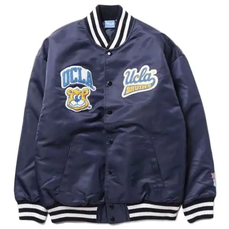 UCLA(ユーシーエルエー) ナイロン刺繍スタジアムジャンパー