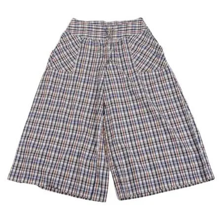 umii 908(ウミキュウゼロハチ) コットンチェックワイドパンツ