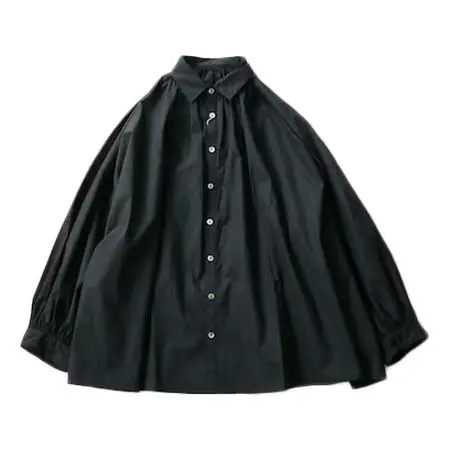 UNIVERSAL TISSU(ユニバーサルティシュ) タイプライターフレアブラウス ｜UT200BL035｜BLACK