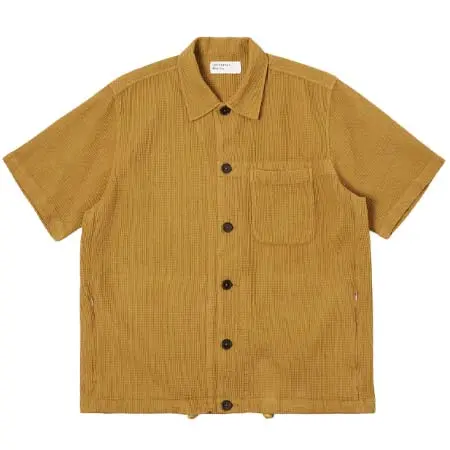 Universal Works(ユニバーサルワークス) Tech Overshirt in Camel Japanese Waffle