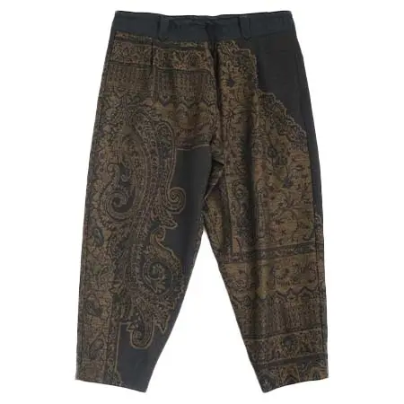 YANTOR(ヤントル) Tibetan Paisley Jacquard Himo Pants [Y235PT13/DARK YELLOW]