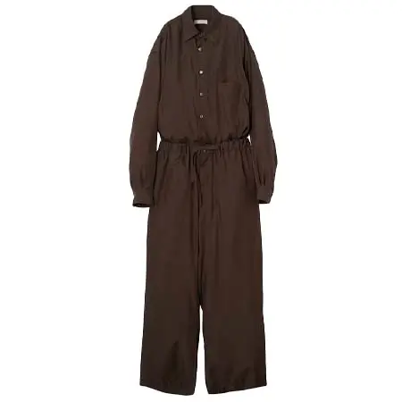 YOKE(ヨーク) CUPRO POLYESTER WASHABLE CHAMBRAY TWILL JUMP SUIT