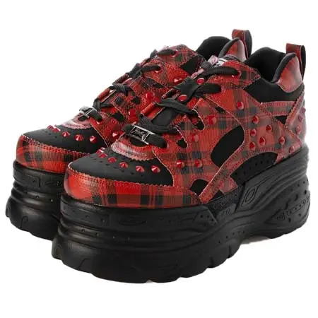 YOSUKE(ヨースケ) 厚底スニーカー （ブラックレッド）