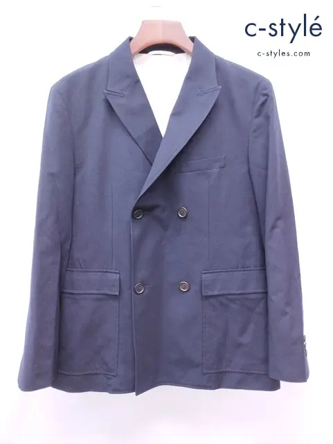 MARGARET HOWELL マーガレットハウエル ジャケット L ネイビー ダブルボタン