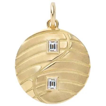 530PARK(530パーク) Large Yin Yang Coin Diamond Charm