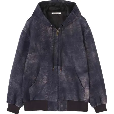 7×7(セブンバイセブン) LEATHER ACTIVE JACKET – Goat suede Antique finish –