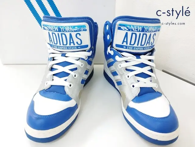 adidas×Jeremy Scott アディダス×ジェレミースコット スニーカー 27.5cm ブルー JS LICENSE PLATE G17179