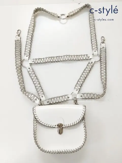 noir kei ninomiya ノワールケイニノミヤ ショルダーバッグ ホワイト レディース