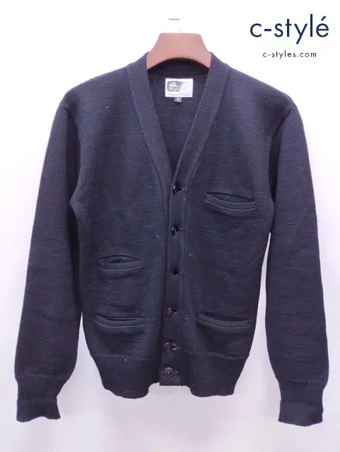 ENGINEERED GARMENTS エンジニアドガーメンツ カーディガン S ブラック ウール100％
