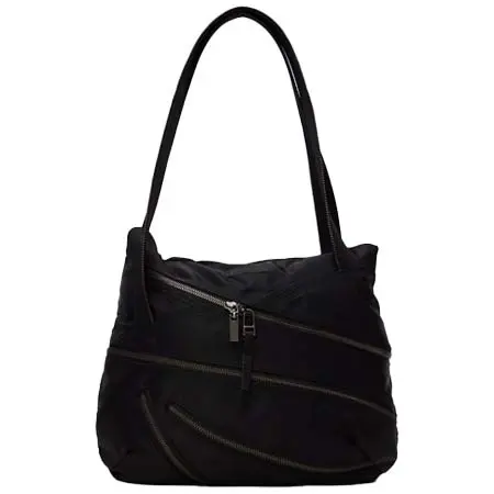 ADERERROR(アーダーエラー) ブラック ジップ トートバッグ