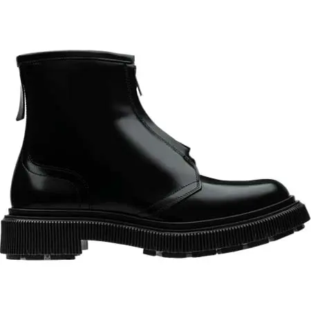 ADIEU(アデュー) TYPE 197 ZIP BOOTS INJECTED TPU RUBBER SOLE / BLACK