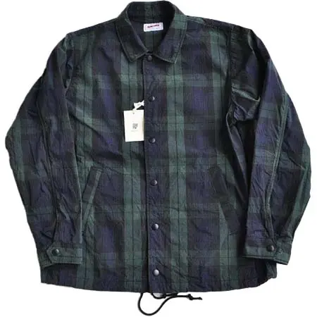 Ahe’hee(アヘヘ) コーチジャケット メンズ ブラックウォッチ