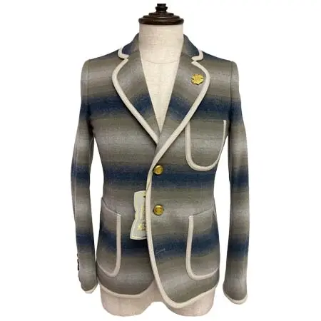 A(LeFRUDE)E(アレフルード) ボーダーパイピングエドワード・ジャケット