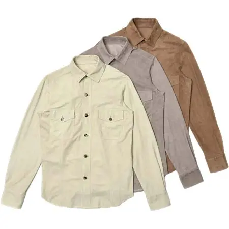 ALFREDO RIFUGIO(アルフレッドリフージオ) ゴートスエードシャツブルゾン 20E340