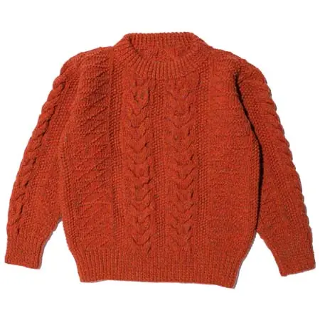 ALLEVOL(アレヴォル) 1G Pegasus Crew Neck Sweater Mohair Tweed Blaze