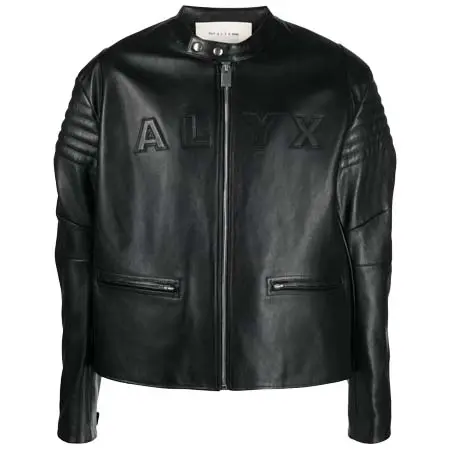 017 ALYX 9SM(アリクス) ロゴエンボス レザージャケット